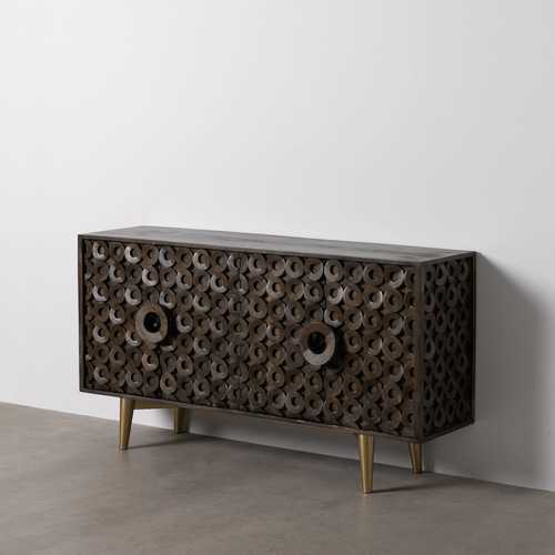 APARADOR MARRÓN MADERA DE MANGO SALÓN 152 X 40 X 82 CM