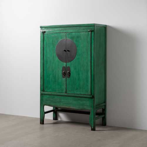 ARMARIO VERDE MADERA-MDF 108 X 48 X 175 CM