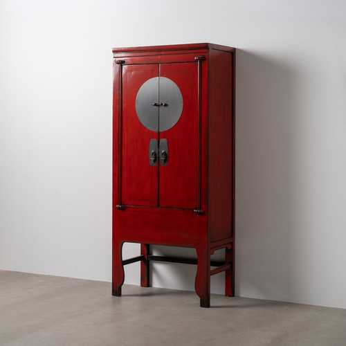 ARMARIO ROJO MADERA-MDF 83,50 X 45 X 195 CM