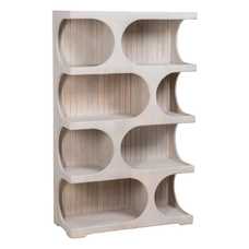 ESTANTERÍA BLANCO ROZADO MADERA DE MANGO 91 X 38 X 149 CM