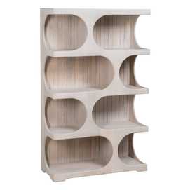 ESTANTERÍA BLANCO ROZADO MADERA DE MANGO 91 X 38 X 149 CM