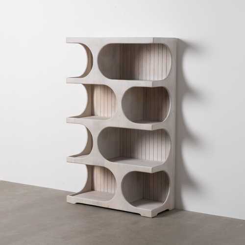 ESTANTERÍA BLANCO ROZADO MADERA DE MANGO 91 X 38 X 149 CM