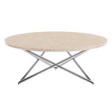 MESA CENTRO CREMA-ORO 110 X 110 X 45 CM