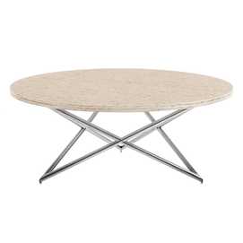 MESA CENTRO CREMA-ORO 110 X 110 X 45 CM