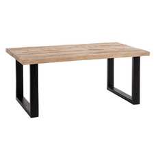 MESA COMEDOR NATURAL-NEGRO 180 X 90 X 76 CM