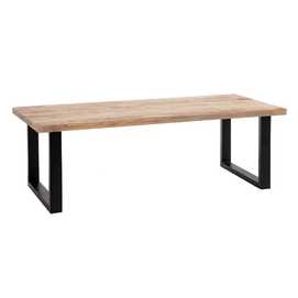 MESA COMEDOR NATURAL-NEGRO 240 X 100 X 76 CM