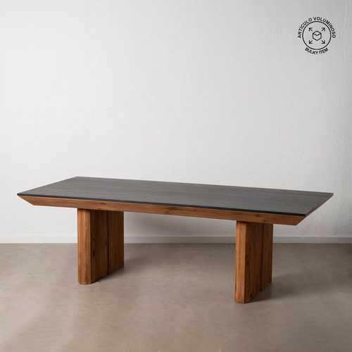 MESA COMEDOR NATURAL-NEGRO 240 X 100 X 76 CM