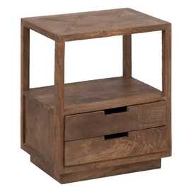 MESITA NATURAL MADERA DE MANGO 49 X 36 X 60 CM