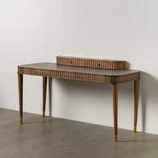 ESCRITORIO MADERA-MICROCEMENTO SALÓN 150 X 60 X 82 CM