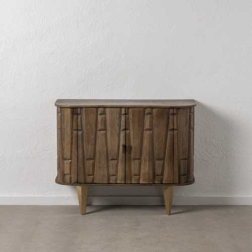 MUEBLE RECIBIDOR MARRÓN MADERA DE MANGO 108 X 42 X 85 CM