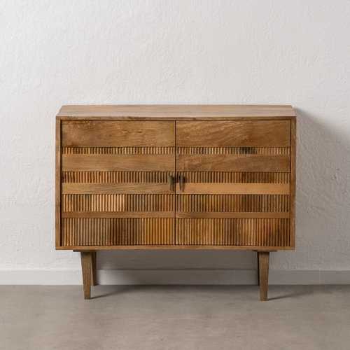 MUEBLE RECIBIDOR NATURAL MADERA DE MANGO 107 X 43 X 85 CM