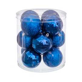 S/12 BOLAS AZUL 8 X 8 X 8 CM