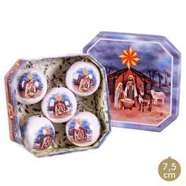 S/5 BOLAS MEMORY NACIMIENTO POLYFOAM 2/M 7,50 X 7,50 X 7,50