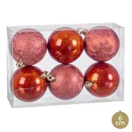 S/6 BOLA PLÁSTICO COBRE 2/M 6 X 6 X 6 CM