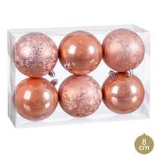 S/6 BOLA PLÁSTICO BEIGE 2/M 8 X 8 X 8 CM S/6 BOLA PLÁSTICO BEIGE 2/M 8 X 8 X 8 CM