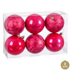 S/6 BOLA PLÁSTICO FRESA 2/M 8 X 8 X 8 CM