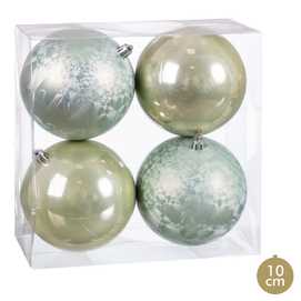 S/4 BOLA PLÁSTICO VERDE 2/M 10 X 10 X 10 CM