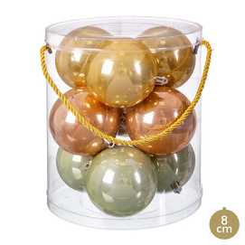 S/9 BOLA PLÁSTICO MULTICOLOR 8 X 8 X 8 CM