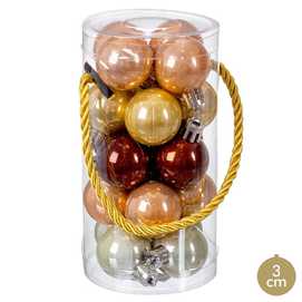 S/20 BOLA PLÁSTICO MULTICOLOR 3 X 3 X 3 CM