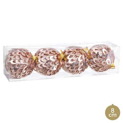 S/4 BOLA POLYFOAM BRONCE 8 X 8 X 8 CM