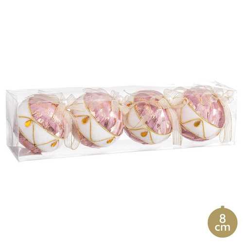 S/4 BOLA DECORADA POLYFOAM 8 X 8 X 8 CM