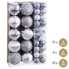 S/50 BOLA PS PLATA 4, 6 Y 8 CM S/50 BOLA PS PLATA 4, 6 Y 8 CM