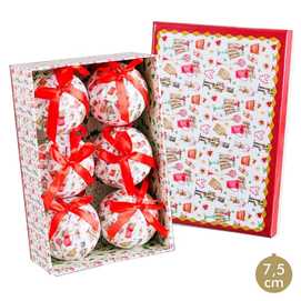 S/6 BOLAS MEMORY CANDY POLYFOAM 7,50 X 7,50 X 7,50 CM