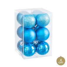 S/12 BOLA DECORACIÓN AZUL 4 X 4 X 4 CM S/12 BOLA DECORACIÓN AZUL 4 X 4 X 4 CM