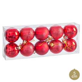 S/10 BOLA DECORACIÓN PLATA 5 X 5 X 5 CM