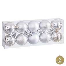 S/10 BOLA DECORACIÓN ROJO 5 X 5 X 5 CM