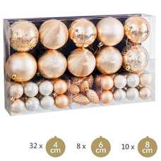 S/50 BOLA 4, 6 Y 8 CM ORO