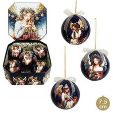 S/5 BOLAS MEMORY ÁNGEL POLYFOAM 3/M 7,50 X 7,50 X 7,50 CM