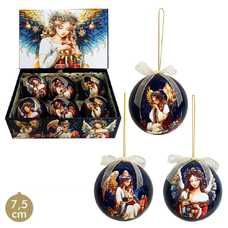 S/6 BOLAS MEMORY ÁNGEL POLYFOAM 3/M 7,50 X 7,50 X 7,50 CM