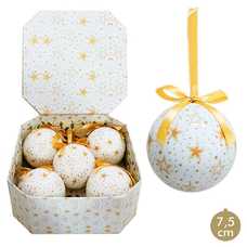 S/5 BOLAS MEMORY ESTRELLAS POLYFOAM 7,50 X 7,50 X 7,50 CM