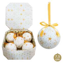 S/5 BOLAS MEMORY ESTRELLAS POLYFOAM 7,50 X 7,50 X 7,50 CM