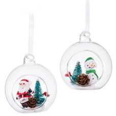 COLGANTE BOLA FIGURA CRISTAL 2/M 8 X 8 CM