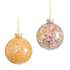 COLGANTE BOLA CRISTAL 2/C 8 X 8 CM