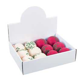 BOLA HOJAS PS 4/C 8 X 8 X 8 CM