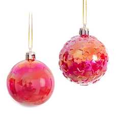 S/20 BOLA PERLA PS ROJO 6 X 6 X 6 CM