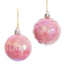 S/20 BOLA PERLA PS ROSA 6 X 6 X 6 CM