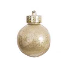 S/9 BOLA PLÁSTICO ORO 6 X 6 X 6 CM