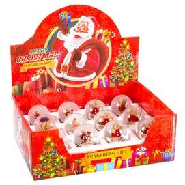 BOLA NIEVE JENGIBRE RESINA / CRISTAL 4,50 X 4,50 X 6,30 CM