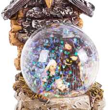 BOLA NIEVE NACIMIENTO RESINA / CRISTAL 7,20 X 5 X 10 CM