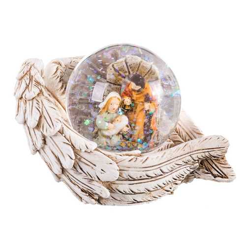 BOLA NIEVE NACIMIENTO RESINA / CRISTAL 8,50 X 5,80 X 6,50 CM