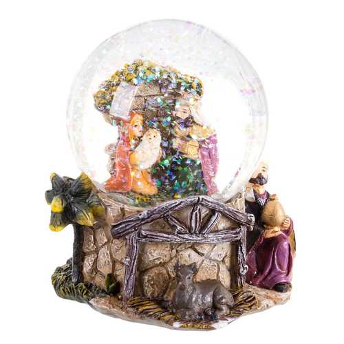 BOLA NIEVE NACIMIENTO RESINA / CRISTAL 6 X 36 X 0,06 CM