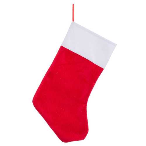 CALCETÍN POLIESTER ROJO 18 X 38 CM