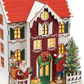 CASA CON LUZ MADERA 24 X 15,50 X 24 CM