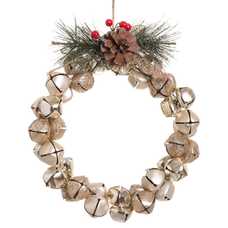 CORONA 40 CASCABELES METAL 19 X 23 CM CORONA 40 CASCABELES METAL 19 X 23 CM