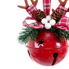 COLGANTE CASCABEL CON LAZO METAL 8 X 8 X 20 CM