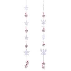 COLGANTE ESTRELLA Y ÁNGEL BLANCO 2/M 100 CM